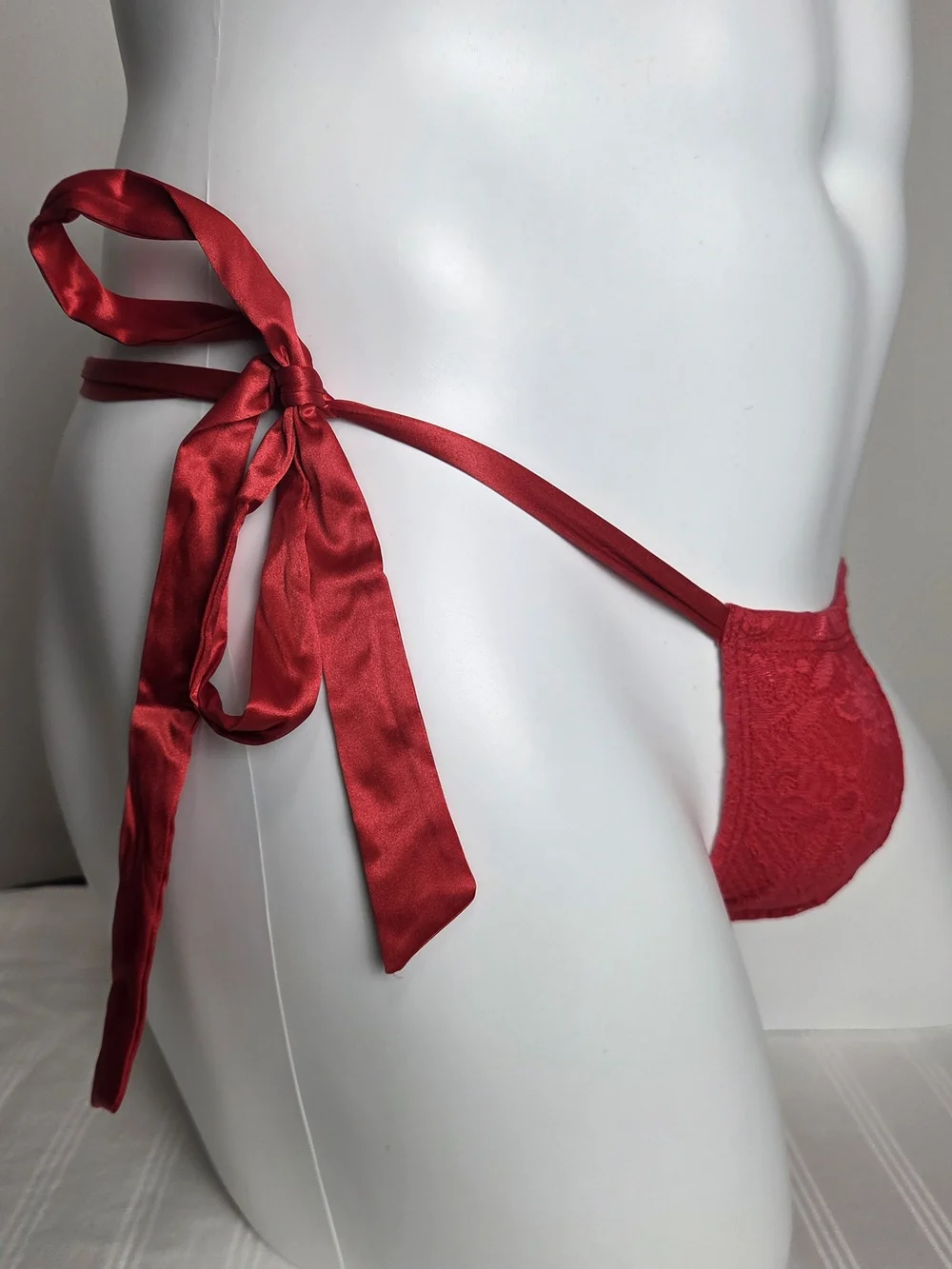 Cosabella Men's Red Side-Tie Bikini Briefs